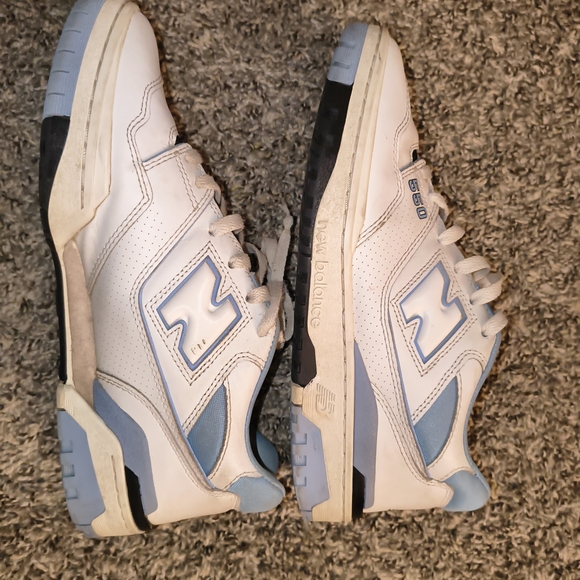 New Balance 550 White and Blue Sneakers Size 10 Men's - Picture 2 of 6